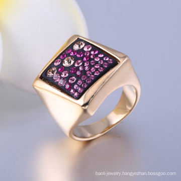 Wholesale New Design Gold Plated Jewelry Rings Square Shape Bib Jewelry Fashion Jewelry for Sales